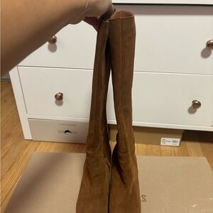 Steve Madden Tan Over the Knee Boots
